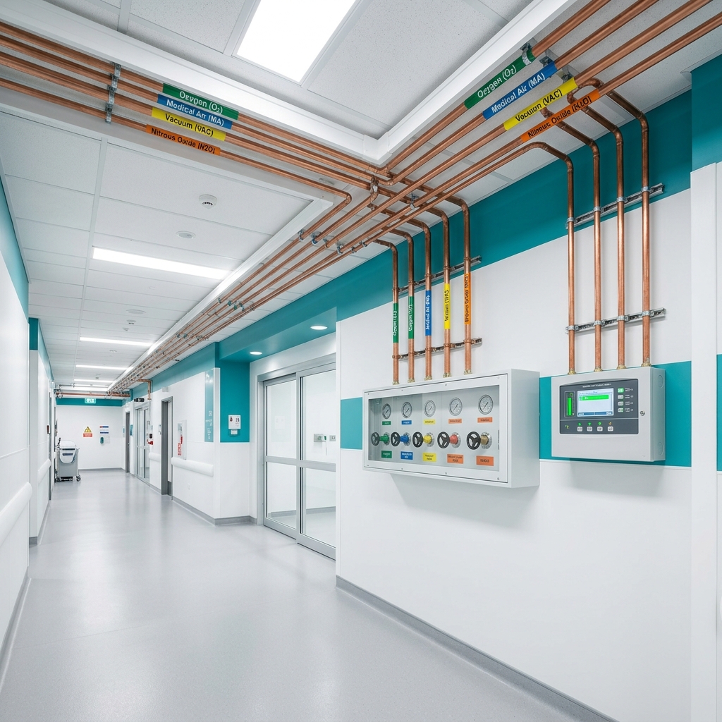 Red de gases medicinales diseñada por Alorigenestudio